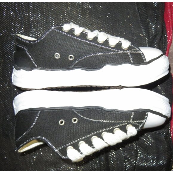 Maison Mihara Yasuhiro Hank low Black and White lace up platform sneakers 42 43 - Picture 5 of 15